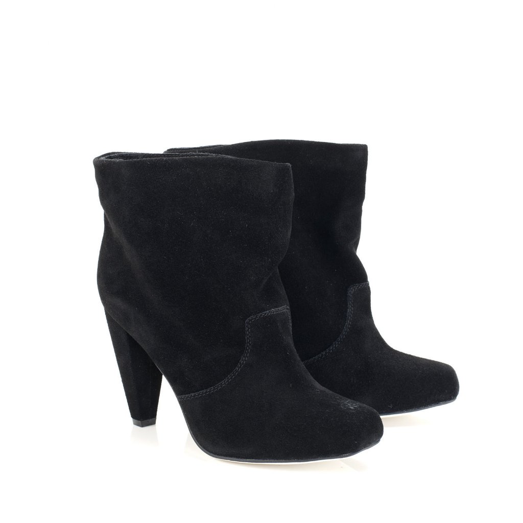 New Handmade Black Genuine Suede Boots 10 Fit 9.5 Nyc Designer